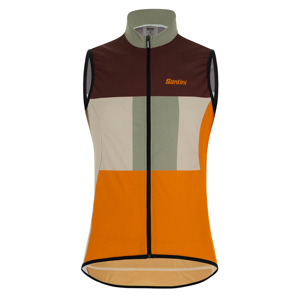 Santini Nebula Terranova Gravel Wind Vest-Military Green