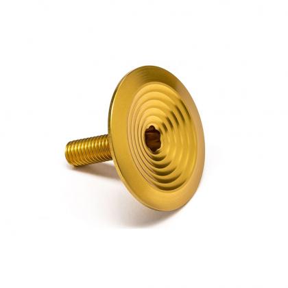 gold headset cap