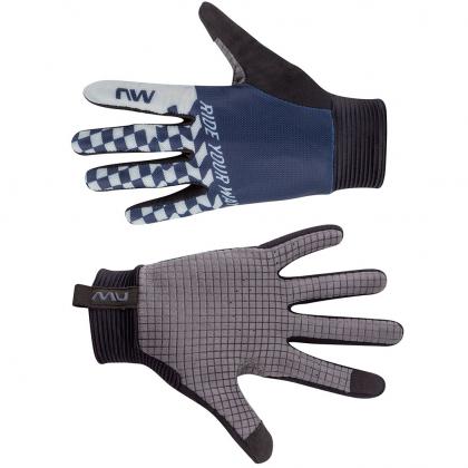 Northwave Air LF Full Gloves Deep Blue Light Grey